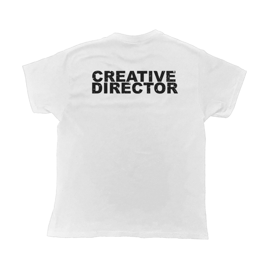 odd georg felix creative director t-shirt white with black print