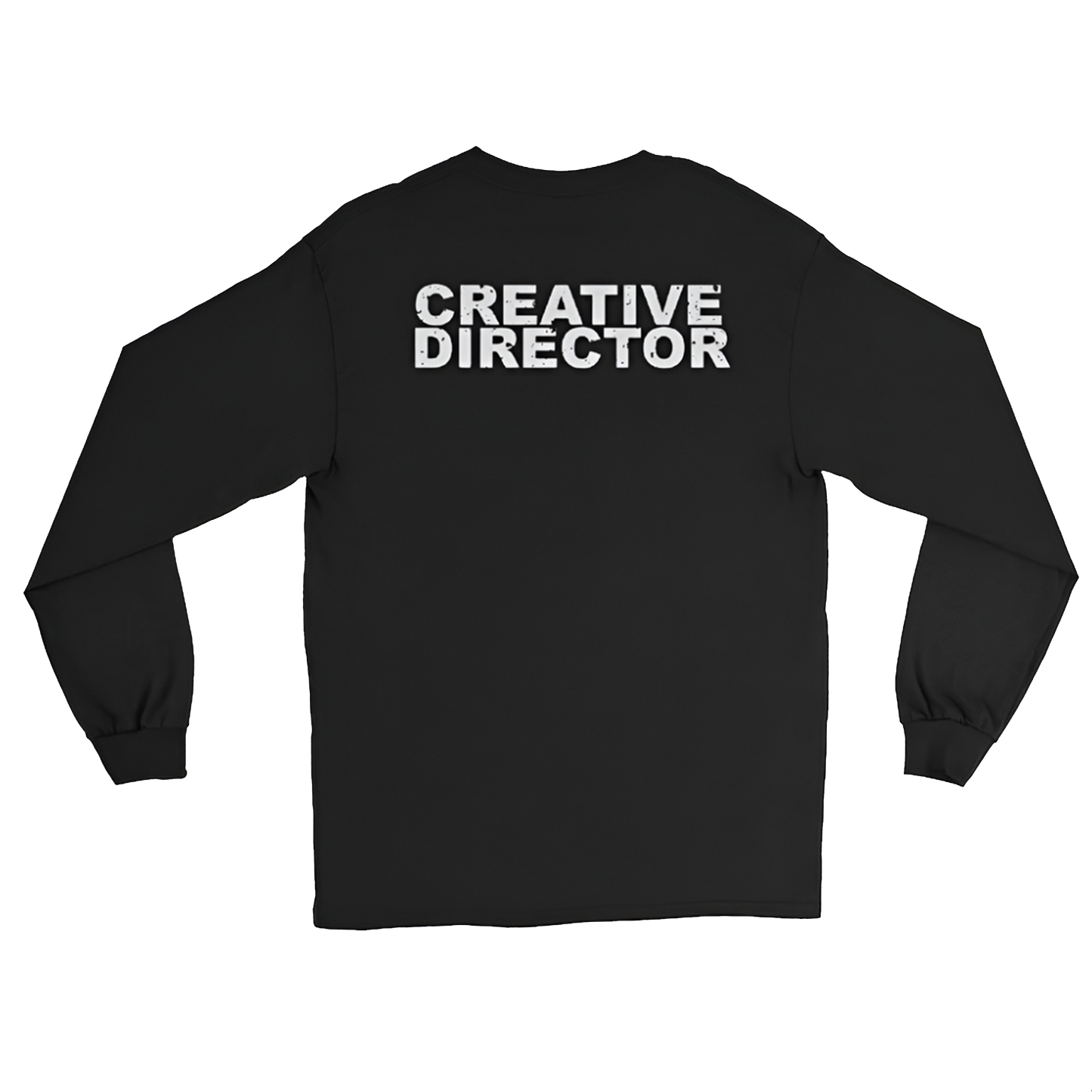 odd georg felix creative director longsleeve t-shirt black with white print