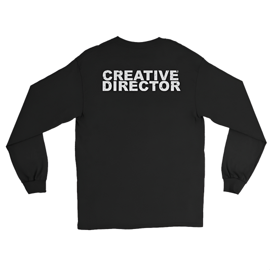 odd georg felix creative director longsleeve t-shirt black with white print