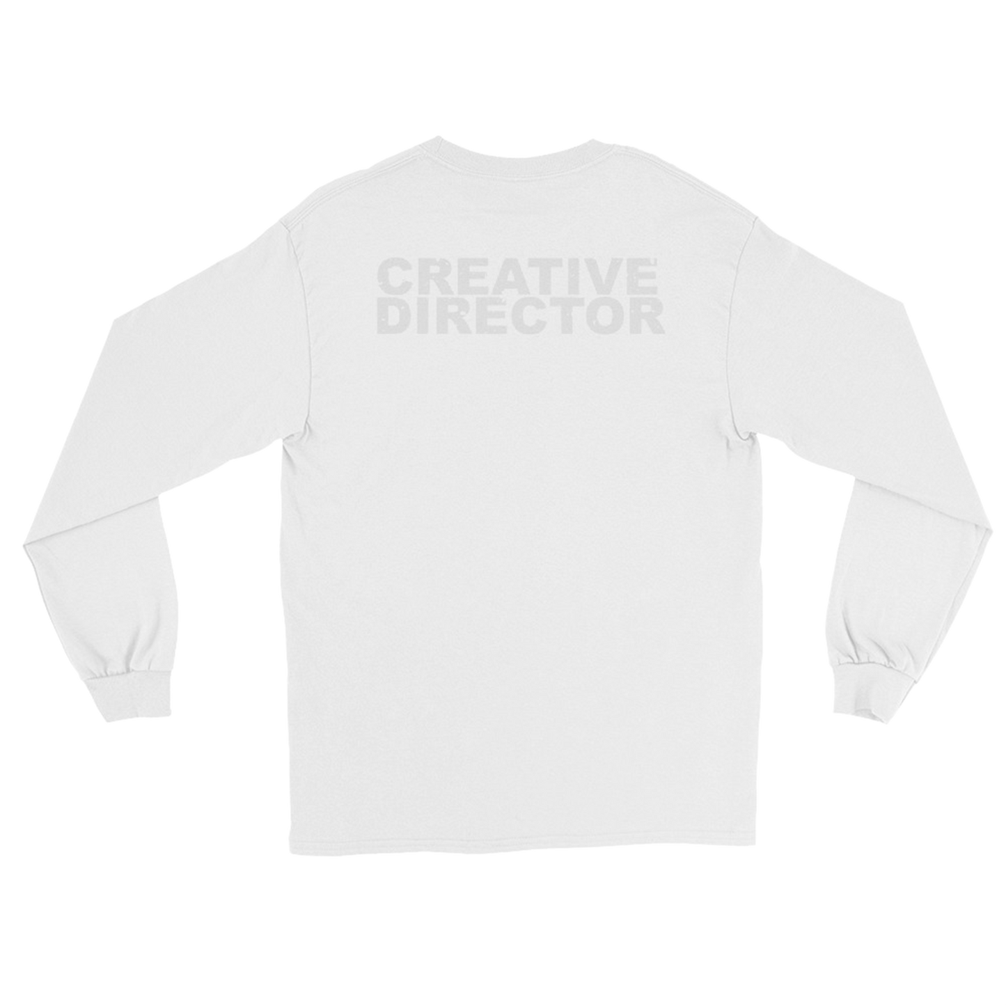 odd georg felix creative director longsleeve t-shirt white with white print