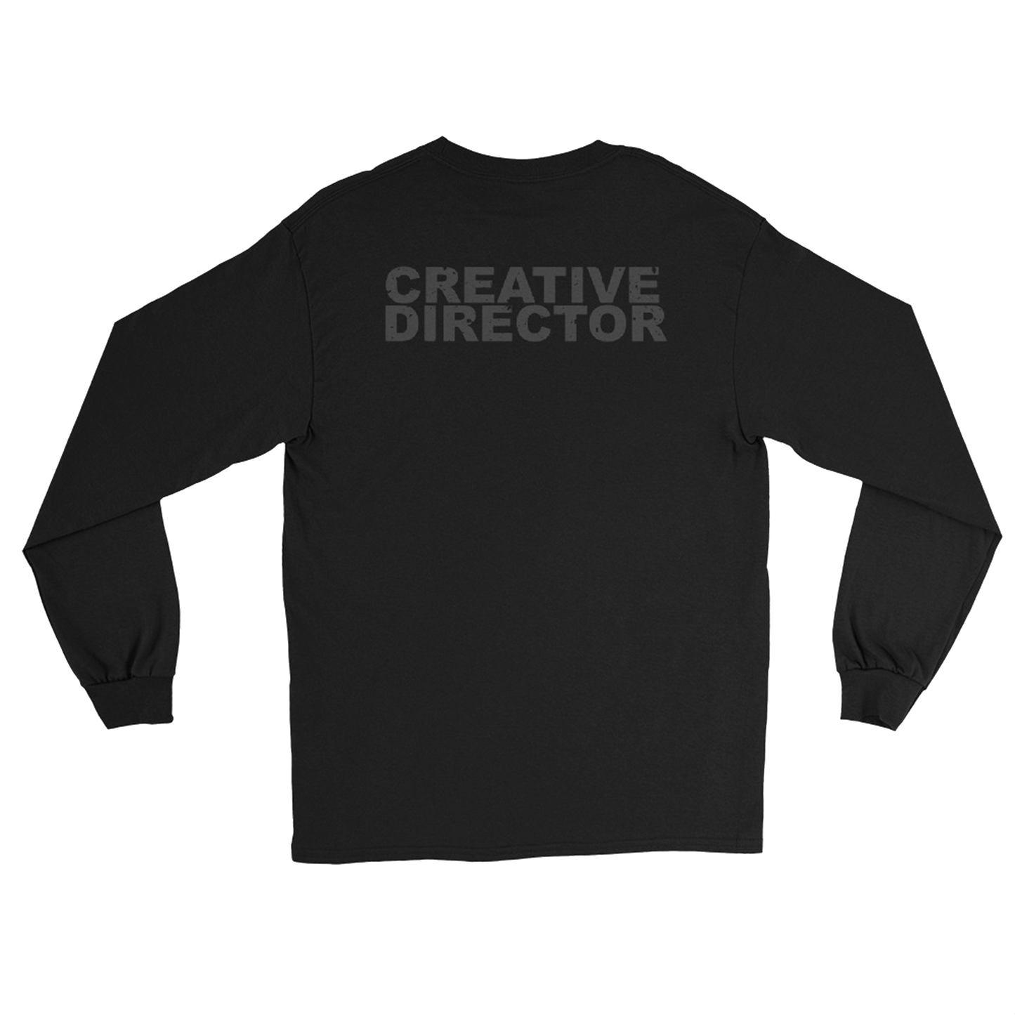 odd georg felix creative director longsleeve t-shirt black with black print