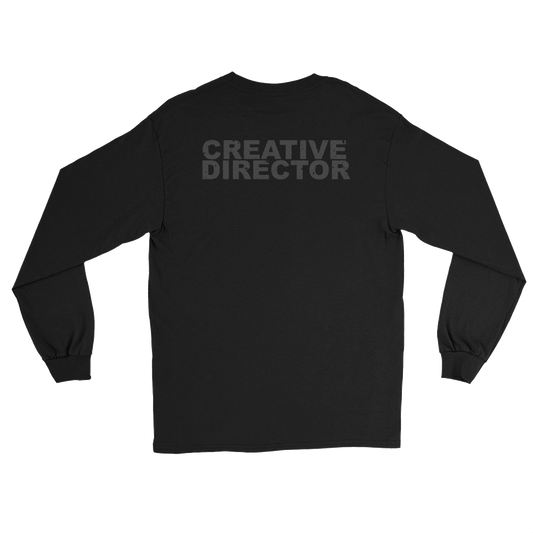 odd georg felix creative director longsleeve t-shirt black with black print